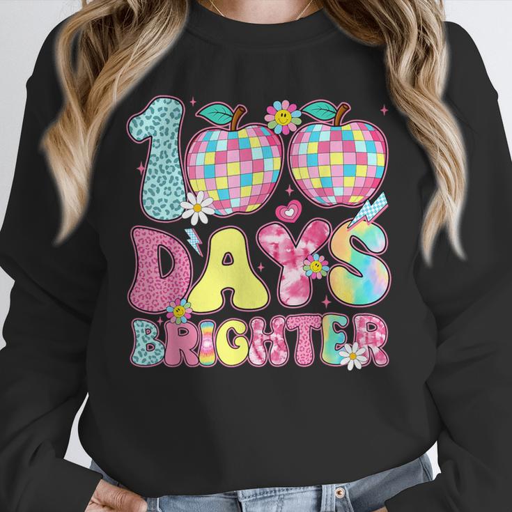 Happy 100th Day Of School 100 Days Brighter Teachers Kids Unisex Sweatshirt, novelty gifts, funny gifts Happy 100th Day Of School 100 Days Brighter Teachers Kids Unisex Sweatshirt, novelty gifts, funny gifts