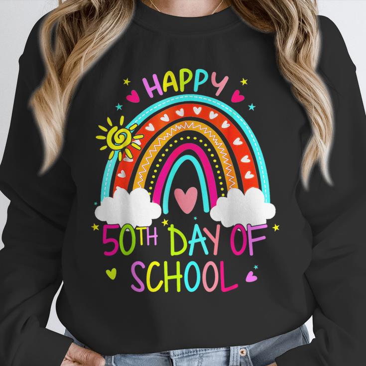 Happy 50th Days Of School Rainbow Teacher 50 Days Smarter Unisex Sweatshirt, novelty gifts, funny gifts Happy 50th Days Of School Rainbow Teacher 50 Days Smarter Unisex Sweatshirt, novelty gifts, funny gifts