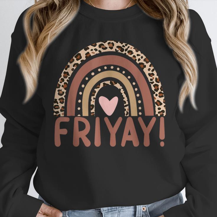 Happy Fri-Yay Friday Lovers Fun Teacher Leopard Rainbow Men Women Girls Kids Unisex Sweatshirt, novelty gifts, funny gifts Happy Fri-Yay Friday Lovers Fun Teacher Leopard Rainbow Men Women Girls Kids Unisex Sweatshirt, novelty gifts, funny gifts