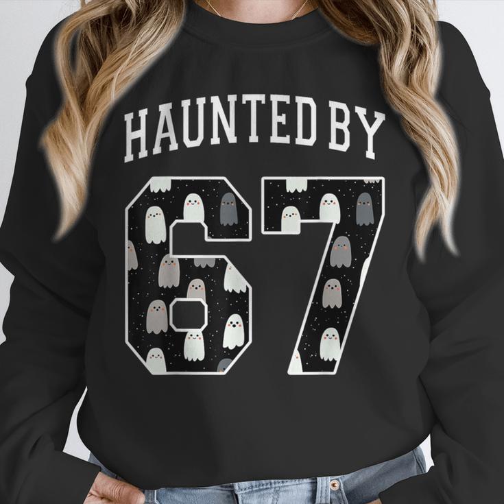 Haunted By 6 7 67 Six Seven Halloween Teacher Mom Unisex Sweatshirt, novelty gifts, funny gifts Haunted By 6 7 67 Six Seven Halloween Teacher Mom Unisex Sweatshirt, novelty gifts, funny gifts
