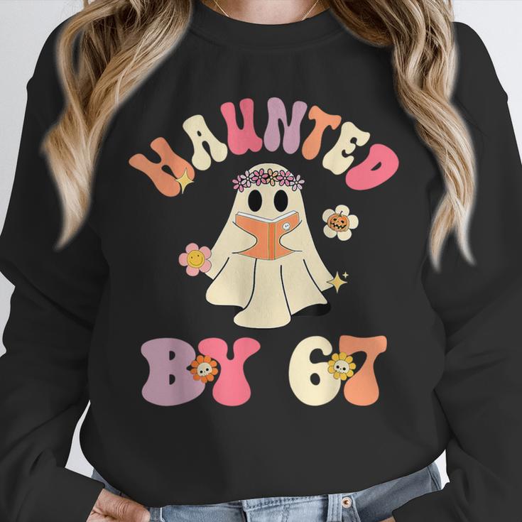 Haunted By 67 Meme Six Seven 6 7 Halloween Teachers Unisex Sweatshirt, novelty gifts, funny gifts Haunted By 67 Meme Six Seven 6 7 Halloween Teachers Unisex Sweatshirt, novelty gifts, funny gifts