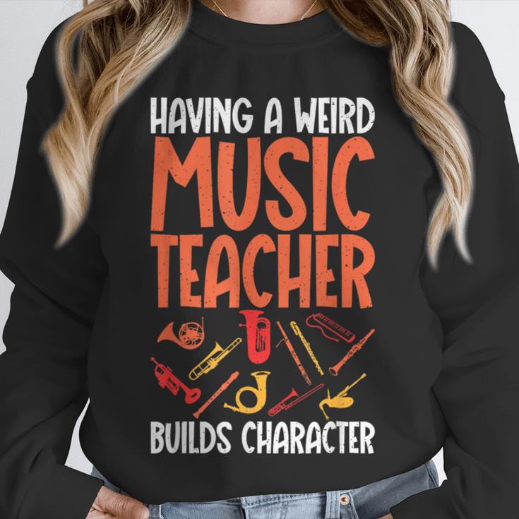 Having a Weird Music Teacher Builds Character Music Teacher Unisex Sweatshirt, novelty gifts, funny gifts Having a Weird Music Teacher Builds Character Music Teacher Unisex Sweatshirt, novelty gifts, funny gifts