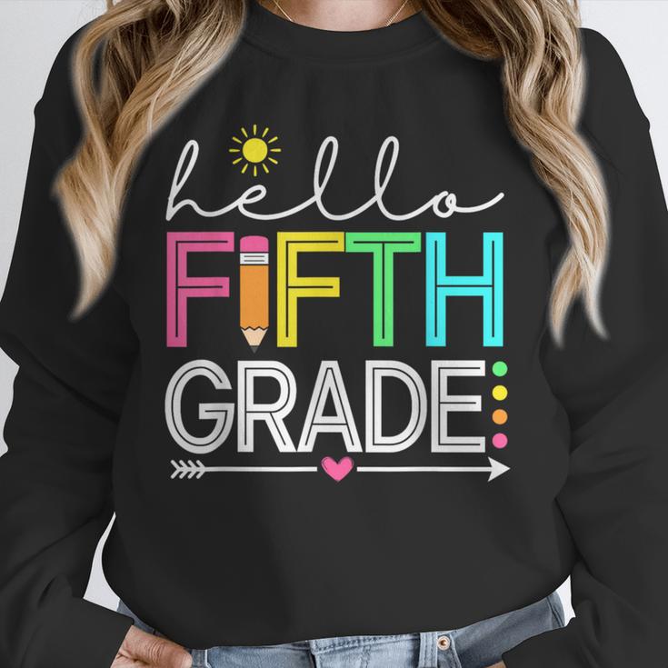 Hello Fifth Grade Teacher Student 5th Grade Back To School Unisex Sweatshirt, novelty gifts, funny gifts