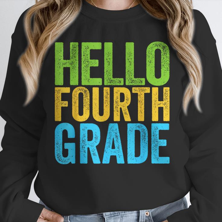 Hello Fourth Grade Shirt 4th Grade Boy Girl Student Teacher Unisex Sweatshirt, novelty gifts, funny gifts Hello Fourth Grade Shirt 4th Grade Boy Girl Student Teacher Unisex Sweatshirt, novelty gifts, funny gifts