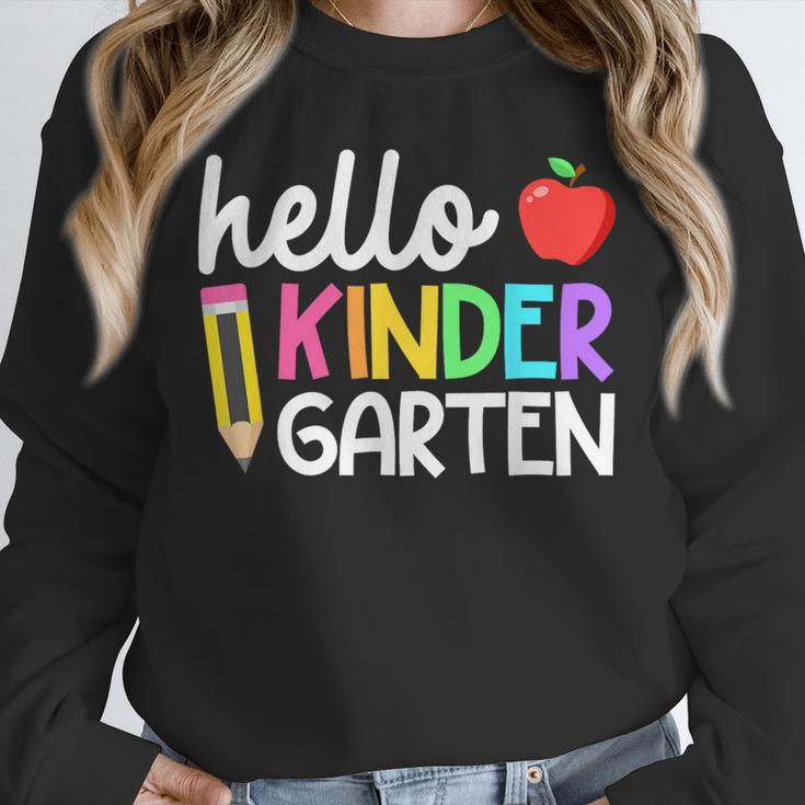 Hello Kindergarten Team Kinder Back To School Teacher Kids Unisex Sweatshirt, novelty gifts, funny gifts