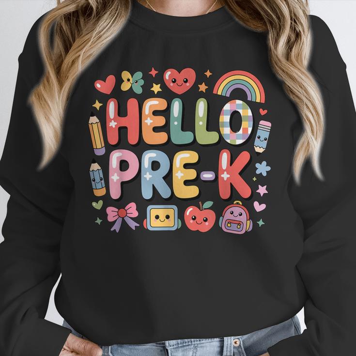 Hello Pre-K Back To School Teacher Student Fun Graphic Tee Unisex Sweatshirt, novelty gifts, funny gifts Hello Pre-K Back To School Teacher Student Fun Graphic Tee Unisex Sweatshirt, novelty gifts, funny gifts