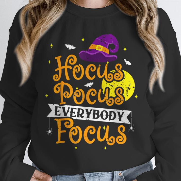 Hocus Pocus Everybody Focus Halloween Teacher Men Women Kids Unisex Sweatshirt, novelty gifts, funny gifts