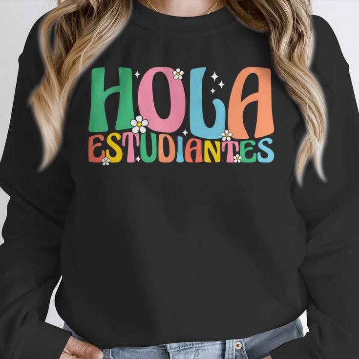 Hola Estudiantes Maestra Back To School Spanish Teacher Unisex Sweatshirt, novelty gifts, funny gifts Hola Estudiantes Maestra Back To School Spanish Teacher Unisex Sweatshirt, novelty gifts, funny gifts