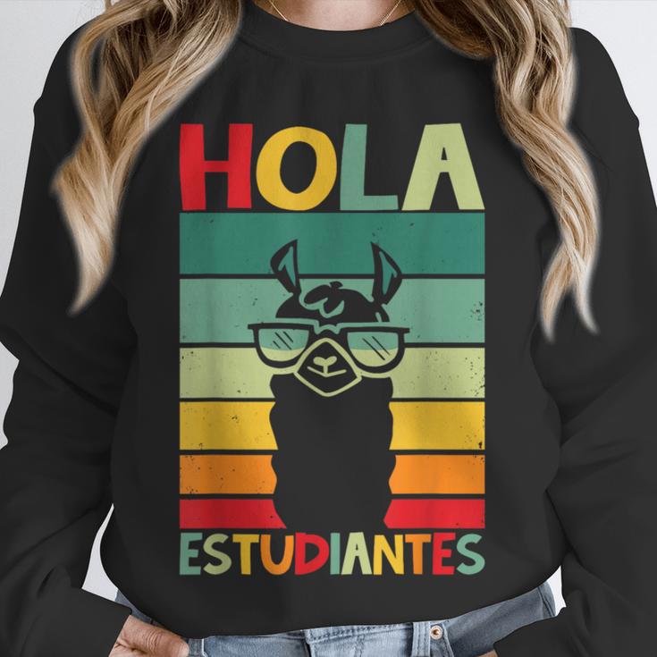 Hola Estudiantes Spanish Teacher Back To School 2025 Unisex Sweatshirt, novelty gifts, funny gifts Hola Estudiantes Spanish Teacher Back To School 2025 Unisex Sweatshirt, novelty gifts, funny gifts