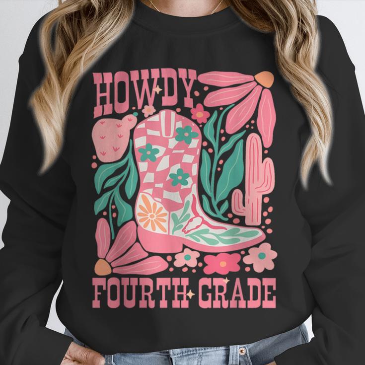 Howdy Fourth Grade Western 4th Grade Teacher Cowboy Cowgirl Unisex Sweatshirt, novelty gifts, funny gifts Howdy Fourth Grade Western 4th Grade Teacher Cowboy Cowgirl Unisex Sweatshirt, novelty gifts, funny gifts