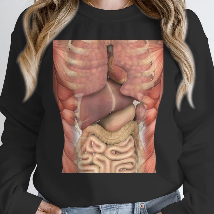 Human Muscles Organs Scary Anatomy Teacher Halloween Costume Unisex Sweatshirt, novelty gifts, funny gifts