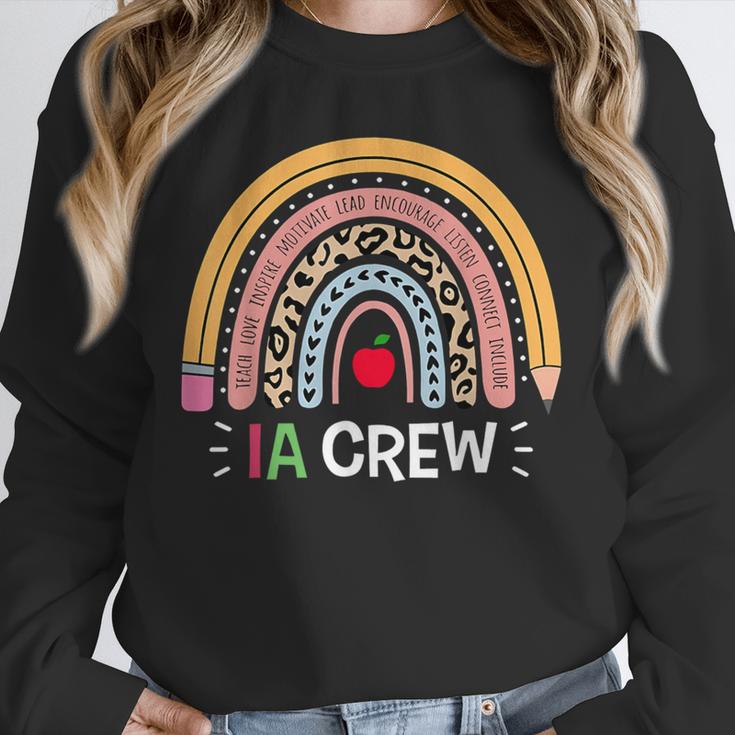 IA Crew Instructional Assistant Rainbow Teachers Aide Unisex Sweatshirt, novelty gifts, funny gifts IA Crew Instructional Assistant Rainbow Teachers Aide Unisex Sweatshirt, novelty gifts, funny gifts