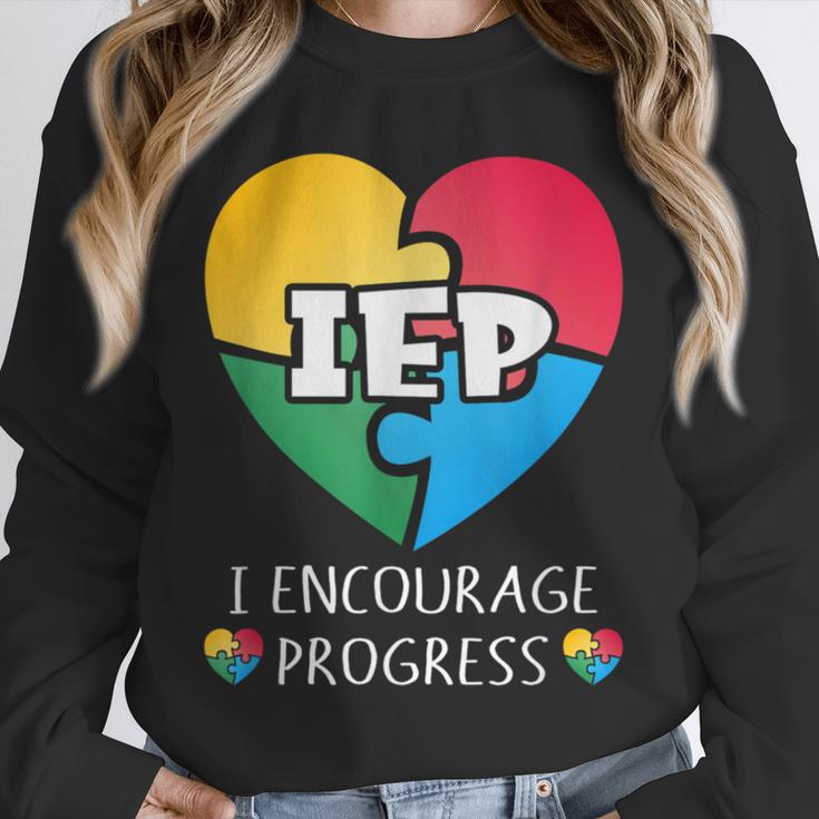 IEP I Encourage Progress Special Education School Teacher Unisex Sweatshirt, novelty gifts, funny gifts