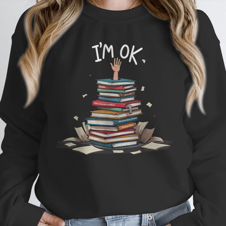I'm Ok Read Book Reading Nerd Librarian Teacher School Unisex Sweatshirt, novelty gifts, funny gifts I'm Ok Read Book Reading Nerd Librarian Teacher School Unisex Sweatshirt, novelty gifts, funny gifts