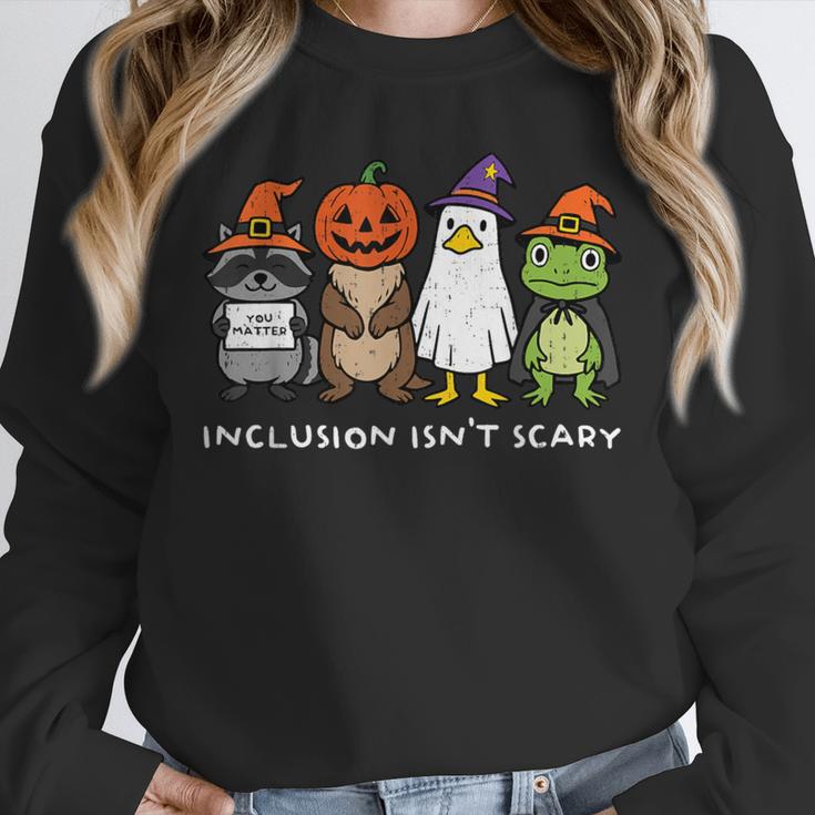 Inclusion Isn't Scary SLP Halloween Sped Teacher Animal Unisex Sweatshirt, novelty gifts, funny gifts Inclusion Isn't Scary SLP Halloween Sped Teacher Animal Unisex Sweatshirt, novelty gifts, funny gifts