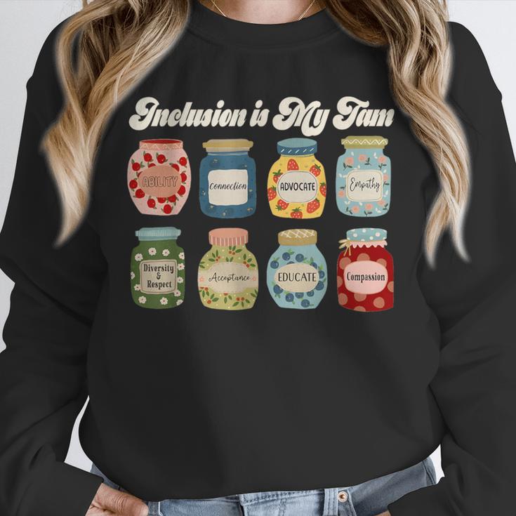 Inclusion Is My Jam Neurodiversity Special Education Teacher Unisex Sweatshirt, novelty gifts, funny gifts