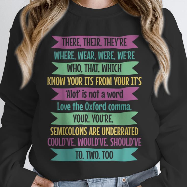 Their There And They'Re English Teacher Men Women Unisex Sweatshirt, novelty gifts, funny gifts Their There And They'Re English Teacher Men Women Unisex Sweatshirt, novelty gifts, funny gifts