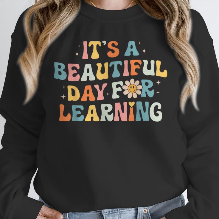It's Beautiful Day For Learning Retro Teacher Women Men Unisex Sweatshirt, novelty gifts, funny gifts It's Beautiful Day For Learning Retro Teacher Women Men Unisex Sweatshirt, novelty gifts, funny gifts