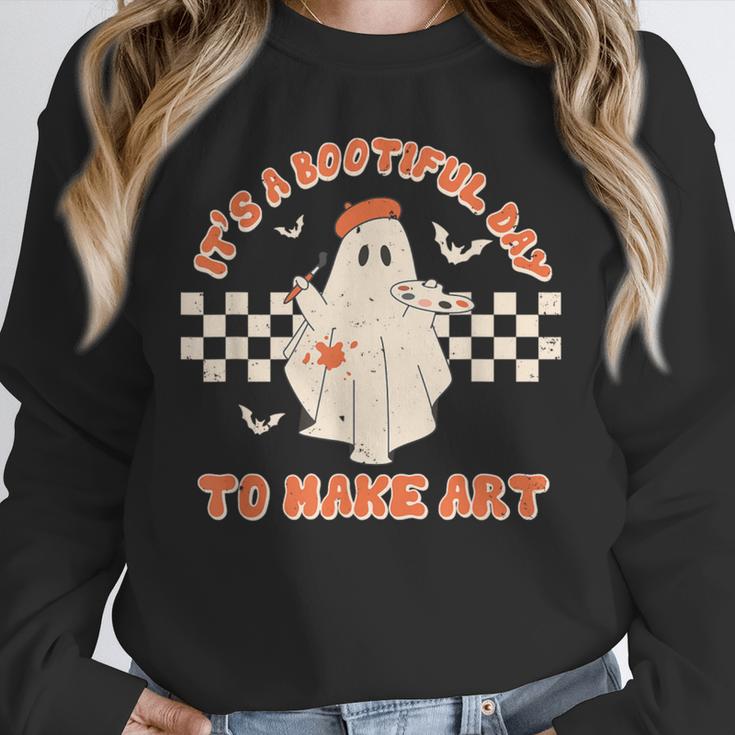 It's A Bootiful Day To Make Art Halloween Art Teacher Unisex Sweatshirt, novelty gifts, funny gifts It's A Bootiful Day To Make Art Halloween Art Teacher Unisex Sweatshirt, novelty gifts, funny gifts