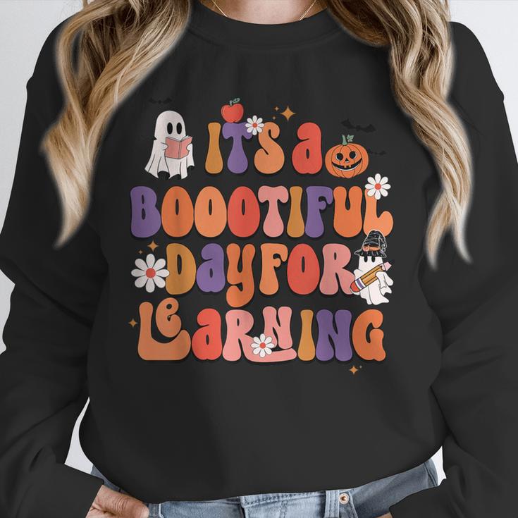 It's A Bootiful Day For Learning Cute Teacher Halloween Unisex Sweatshirt, novelty gifts, funny gifts It's A Bootiful Day For Learning Cute Teacher Halloween Unisex Sweatshirt, novelty gifts, funny gifts