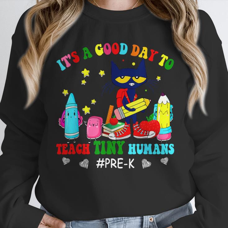 It's A Good-Day To Teach Tiny Humans Pre-K Cat Teacher Lover Unisex Sweatshirt, novelty gifts, funny gifts It's A Good-Day To Teach Tiny Humans Pre-K Cat Teacher Lover Unisex Sweatshirt, novelty gifts, funny gifts