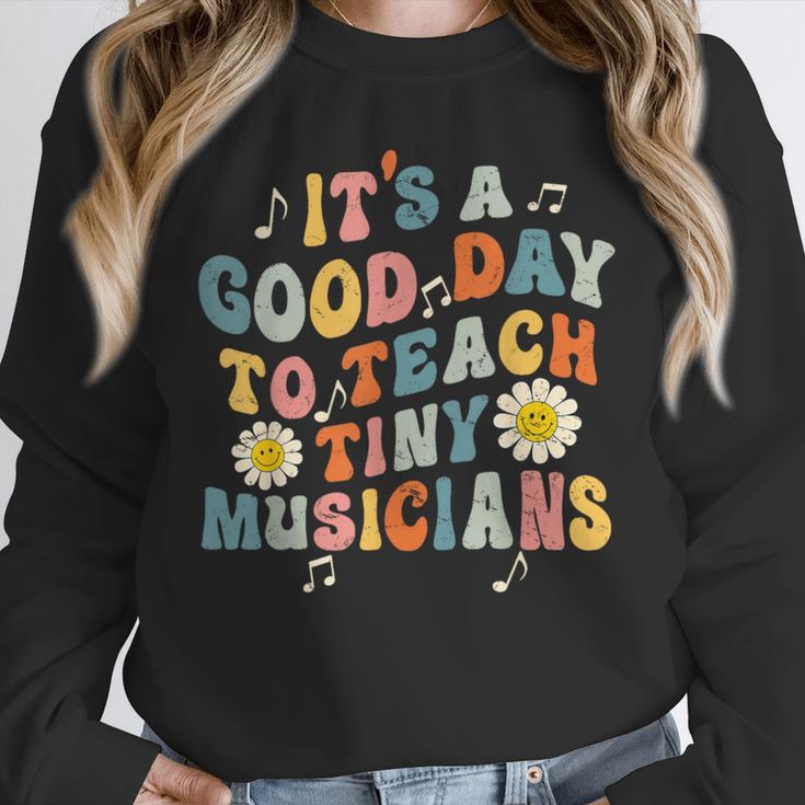Its A Good Day To Teach Tiny Musicians Music Teacher Flower Unisex Sweatshirt, novelty gifts, funny gifts