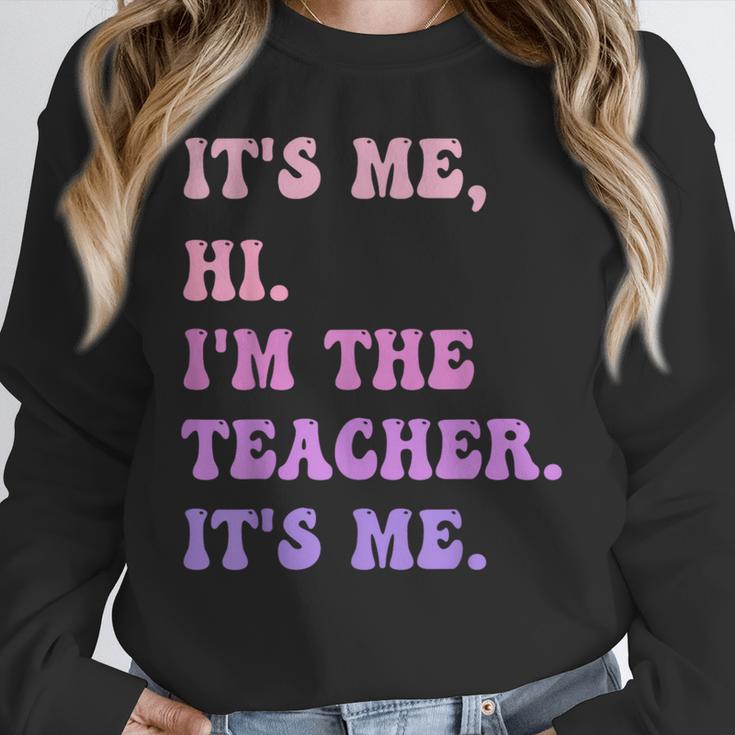 It's Me Hi I'm The TEACHER It's Me Teacher Educator Unisex Sweatshirt, novelty gifts, funny gifts It's Me Hi I'm The TEACHER It's Me Teacher Educator Unisex Sweatshirt, novelty gifts, funny gifts