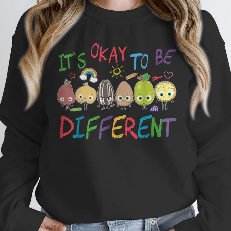 It's Ok To Be Different Apple Teacher Autism Awareness Unisex Sweatshirt, novelty gifts, funny gifts