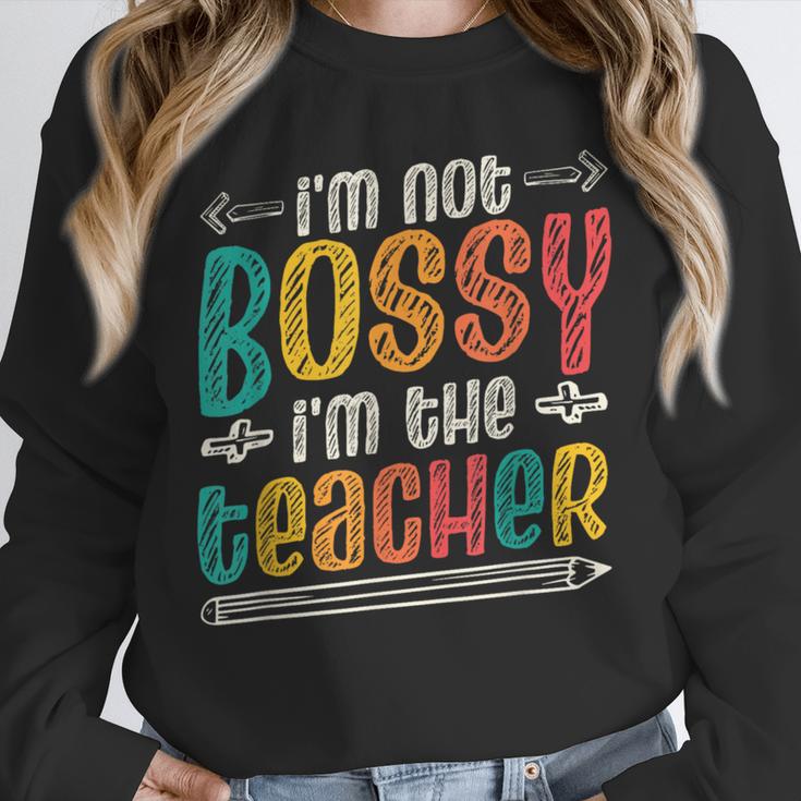 I´m Not Bossy I´m The Teacher Graduation Men Women Unisex Sweatshirt, novelty gifts, funny gifts I´m Not Bossy I´m The Teacher Graduation Men Women Unisex Sweatshirt, novelty gifts, funny gifts