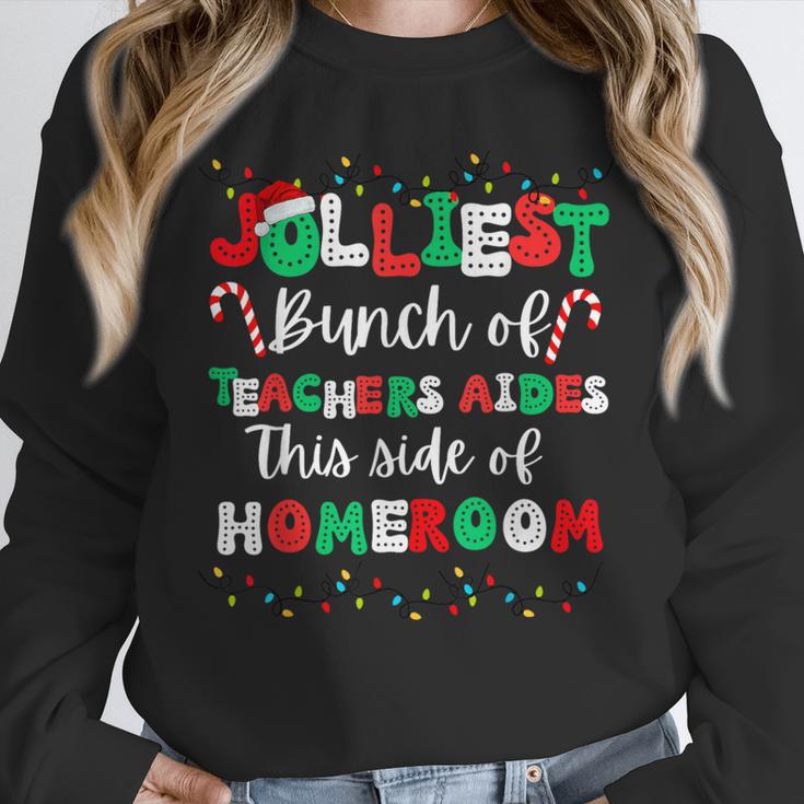 Jolliest Bunch Of Teachers Aides This Side Of Homeroom Unisex Sweatshirt, novelty gifts, funny gifts