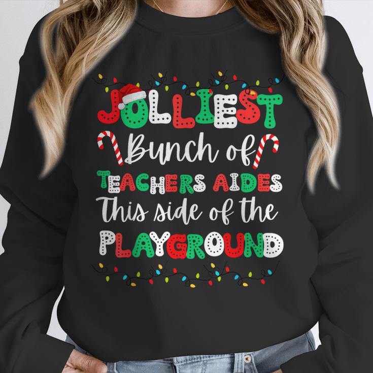 Jolliest Bunch Of Teachers Aides This Side Of The Playground Unisex Sweatshirt, novelty gifts, funny gifts Jolliest Bunch Of Teachers Aides This Side Of The Playground Unisex Sweatshirt, novelty gifts, funny gifts