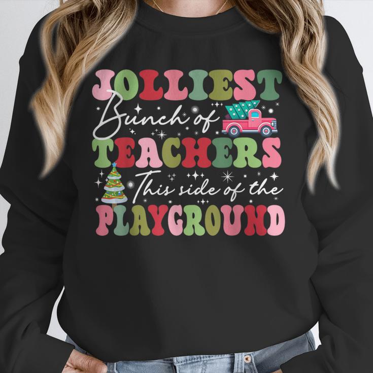 Jolliest Bunch Of Teachers This Side Of The Playground X-Mas Unisex Sweatshirt, novelty gifts, funny gifts Jolliest Bunch Of Teachers This Side Of The Playground X-Mas Unisex Sweatshirt, novelty gifts, funny gifts