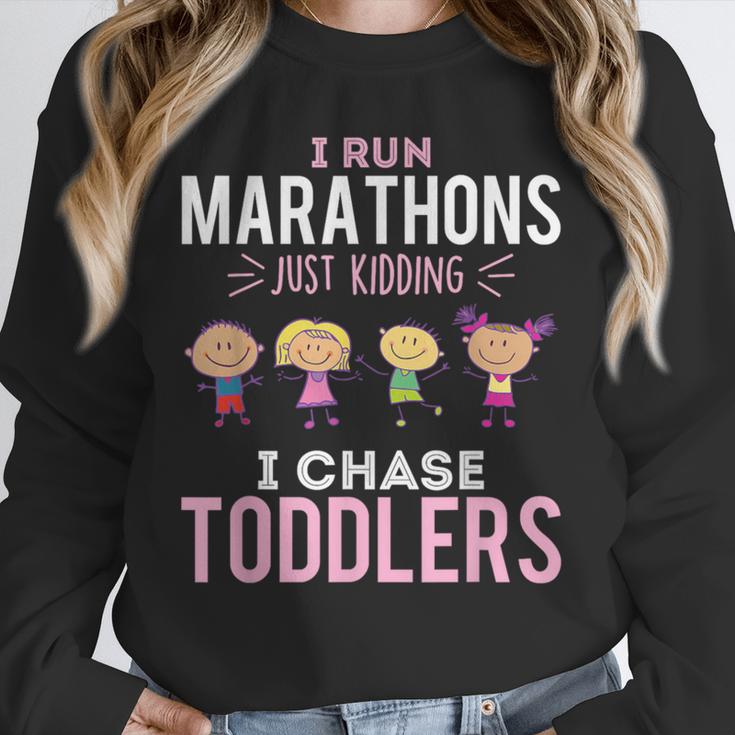 Just Kidding I Chase Toddlers Daycare Provider Nanny Teacher Unisex Sweatshirt, novelty gifts, funny gifts Just Kidding I Chase Toddlers Daycare Provider Nanny Teacher Unisex Sweatshirt, novelty gifts, funny gifts