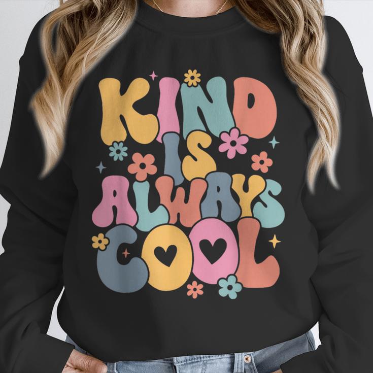 Kind Is Always Cool Groovy Teacher Be Kind Kindness Matters Unisex Sweatshirt, novelty gifts, funny gifts Kind Is Always Cool Groovy Teacher Be Kind Kindness Matters Unisex Sweatshirt, novelty gifts, funny gifts