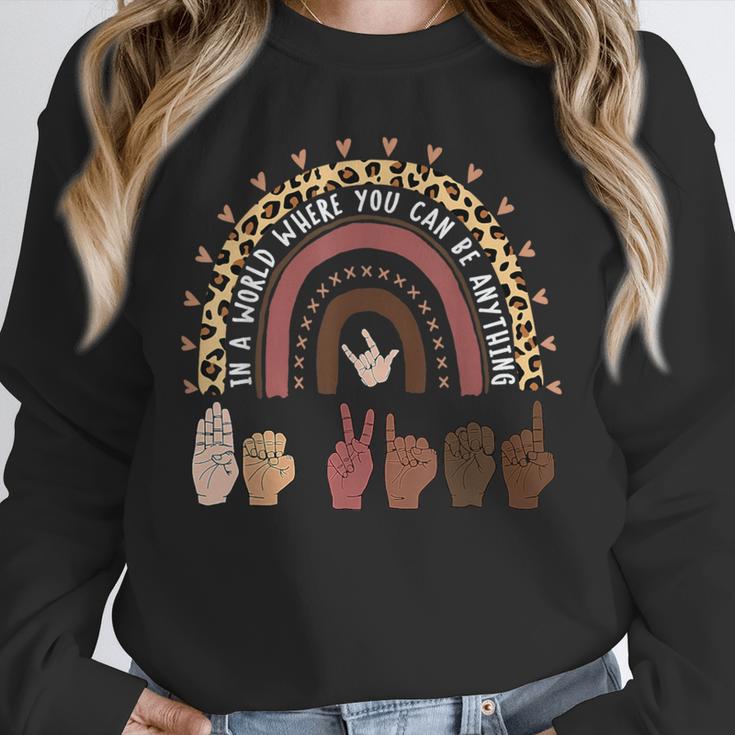 Be Kind Hand-Talking Teacher Artist ASL Unisex Sweatshirt, novelty gifts, funny gifts Be Kind Hand-Talking Teacher Artist ASL Unisex Sweatshirt, novelty gifts, funny gifts