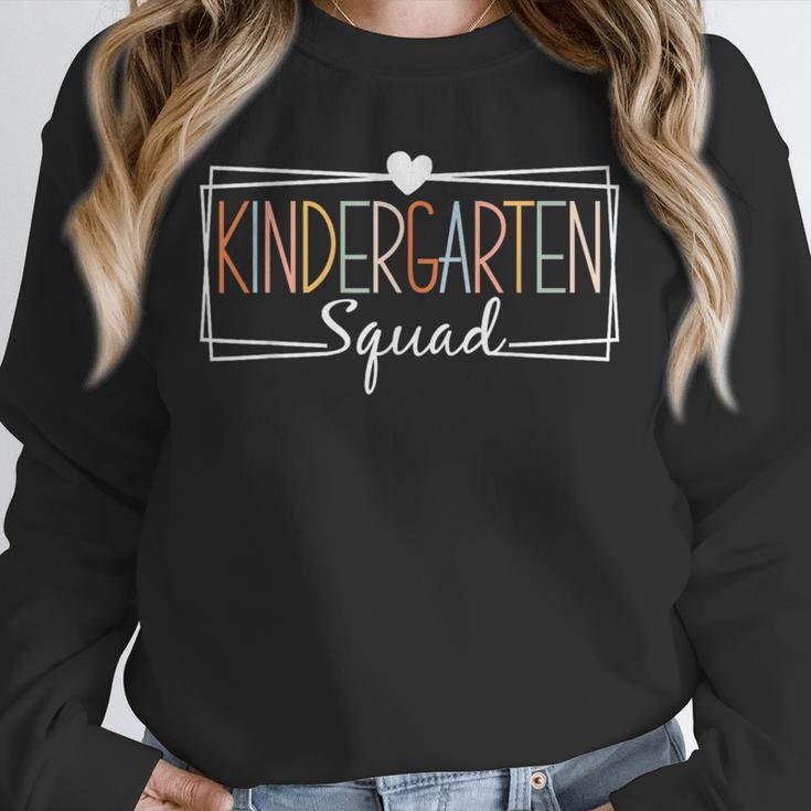 Kindergarten Squad Teachers Kids Kindergarten Back To School Unisex Sweatshirt, novelty gifts, funny gifts