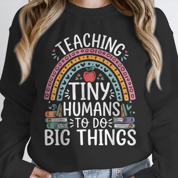 Kindergarten Teacher Tiny Humans Pre-School Teacher Unisex Sweatshirt, novelty gifts, funny gifts