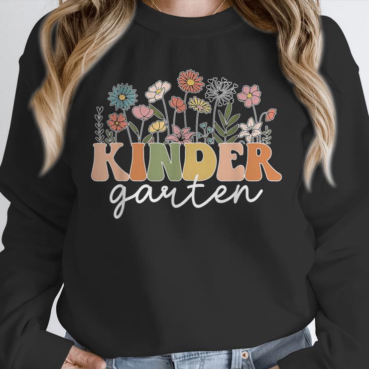 Kindergarten Teacher Wildflower Back To School Floral Outfit Men Women Unisex Sweatshirt, novelty gifts, funny gifts Kindergarten Teacher Wildflower Back To School Floral Outfit Men Women Unisex Sweatshirt, novelty gifts, funny gifts