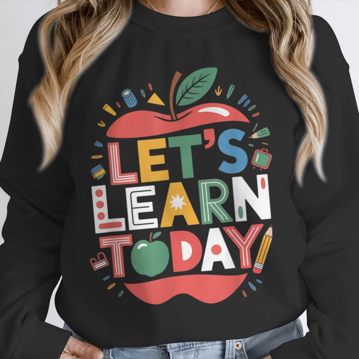 Let's Learn Today Teacher Motivational Back To School Unisex Sweatshirt, novelty gifts, funny gifts Let's Learn Today Teacher Motivational Back To School Unisex Sweatshirt, novelty gifts, funny gifts