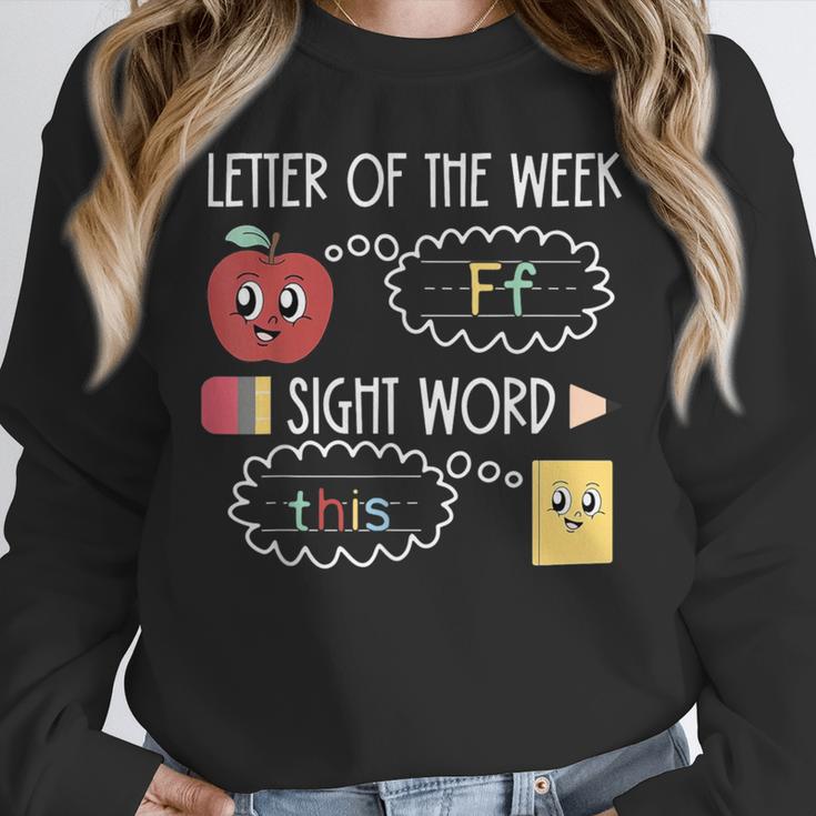 Letter Of The Week Ff Sight Word Teacher Squad Unisex Sweatshirt, novelty gifts, funny gifts