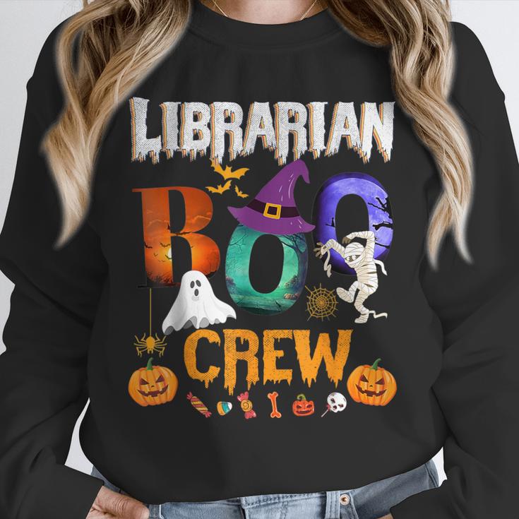 Librarian Boo Crew Teacher Student Halloween Costume Unisex Sweatshirt, novelty gifts, funny gifts Librarian Boo Crew Teacher Student Halloween Costume Unisex Sweatshirt, novelty gifts, funny gifts
