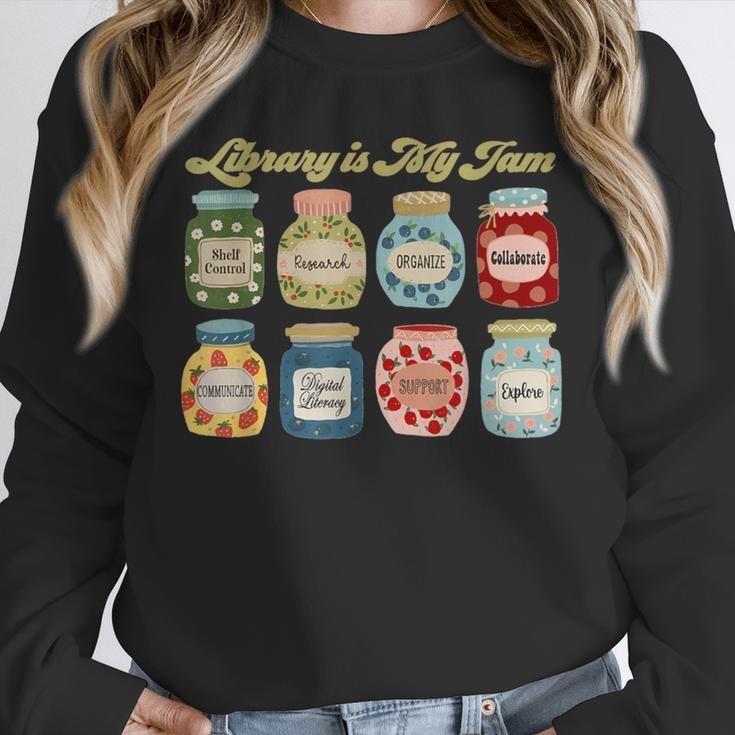 Library Is My Jam Librarian Appreciation Reading Teacher Unisex Sweatshirt, novelty gifts, funny gifts Library Is My Jam Librarian Appreciation Reading Teacher Unisex Sweatshirt, novelty gifts, funny gifts