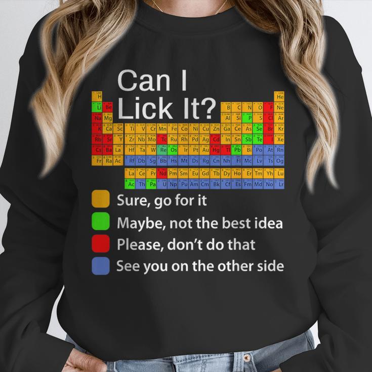 Can I Lick It Periodic Table Chemistry Teachers Unisex Sweatshirt, novelty gifts, funny gifts