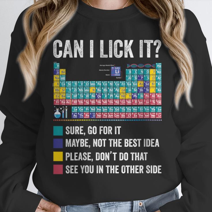 Can I Lick It Periodic Table Of Elements Science Teacher Unisex Sweatshirt, novelty gifts, funny gifts Can I Lick It Periodic Table Of Elements Science Teacher Unisex Sweatshirt, novelty gifts, funny gifts