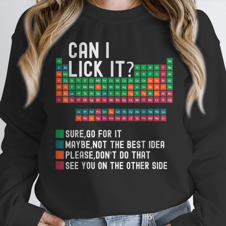 Can I Lick It Periodic Table Science Teacher Chemistry Unisex Sweatshirt, novelty gifts, funny gifts