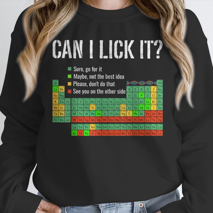 Can I Lick It Periodic Table Science Teacher Student Unisex Sweatshirt, novelty gifts, funny gifts Can I Lick It Periodic Table Science Teacher Student Unisex Sweatshirt, novelty gifts, funny gifts