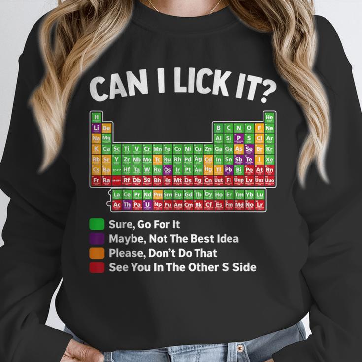 Can I Lick It Periodic Table Shirt Science Chemistry Teacher Unisex Sweatshirt, novelty gifts, funny gifts Can I Lick It Periodic Table Shirt Science Chemistry Teacher Unisex Sweatshirt, novelty gifts, funny gifts