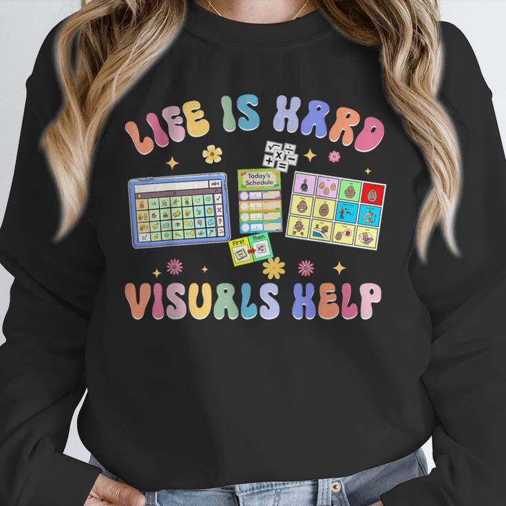 Life Is Hard Visuals Help Special Education Teacher SPED Unisex Sweatshirt, novelty gifts, funny gifts Life Is Hard Visuals Help Special Education Teacher SPED Unisex Sweatshirt, novelty gifts, funny gifts