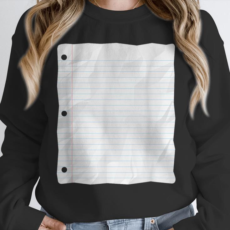 Lined Paper Notebook Halloween Costume For Students Teachers For Men Women Kids Unisex Sweatshirt, novelty gifts, funny gifts Lined Paper Notebook Halloween Costume For Students Teachers For Men Women Kids Unisex Sweatshirt, novelty gifts, funny gifts