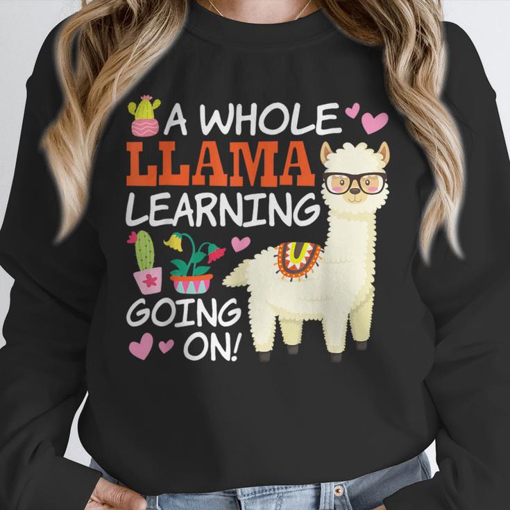 Llama Learning T Shirt Teachers Students Alpaca Lovers Unisex Sweatshirt, novelty gifts, funny gifts Llama Learning T Shirt Teachers Students Alpaca Lovers Unisex Sweatshirt, novelty gifts, funny gifts